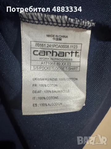 Carhartt Polo T-Shirt., снимка 4 - Тениски - 55628041