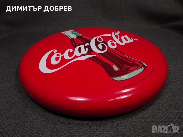 РЕТРО МЕТАЛНА ИЗПЪКНАЛА РЕКЛАМНА ТАБЕЛА COCA-COLA 2003, снимка 3 - Декорация за дома - 53950255