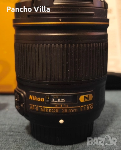 Nikkor AF-S 28/1,8G ED за Никон/Nikon F , снимка 2 - Обективи и филтри - 55125574