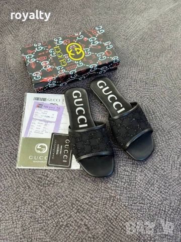 Gucci Нови Дамски Чехли Гучи Различни Цветове , снимка 5 - Чехли - 55030322