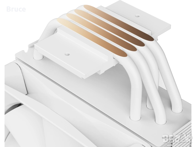 Охлаждане за процесор NZXT T120м бял, съвместим с Intel/AMD сокети, снимка 2 - Други - 54319258