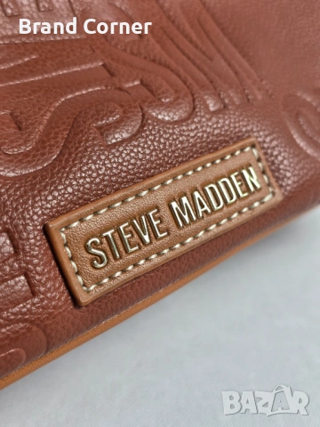 Нова дамска чанта Steve Madden в кафяво с портмоне, снимка 3 - Чанти - 54406047
