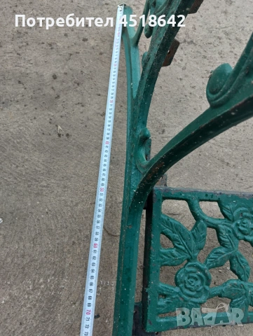 аристократичен дизайн, чугунена пейка. широчина 120см,  25.5кг, снимка 4 - Други стоки за дома - 55121499