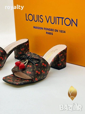 Louis Vuitton Нови Дамски Чехли Различни Цветове , снимка 2 - Чехли - 55129467