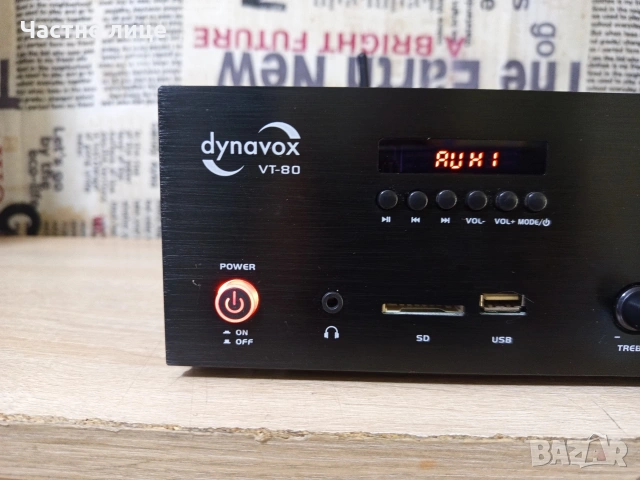 Усилвател " dynavox" VT-80MK, снимка 3 - Ресийвъри, усилватели, смесителни пултове - 54098811