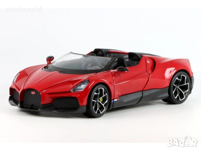 Bugatti W16 Mistral Cabriolet - мащаб 1:24 на Welly моделът е нов в кутия