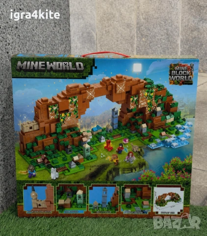 Конструктор за изграждане Minecraft World 836 части с LED светлини, снимка 3 - Конструктори - 54318075