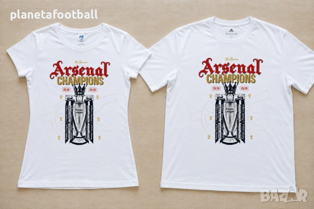 ТЕНИСКИ Арсенал Шампион 25/26!ARSENAL CHAMPIONS!, снимка 2 - Фен артикули - 54635130