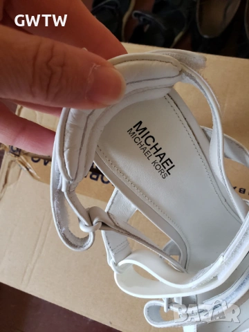 Michael Kors Demi Leather Sandal, естествена кожа, снимка 16 - Сандали - 54185496