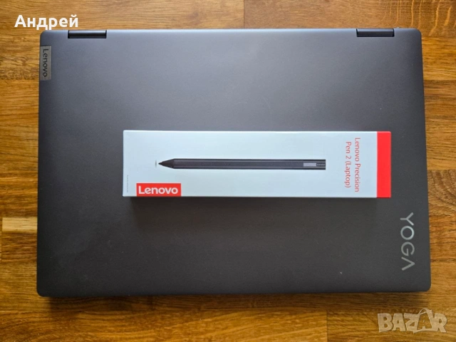 Lenovo Yoga 7 + Писалка Lenovo Precision 2 - 16 инча/i5-1240p/16GB DDR5/512GB SSD - 82QG