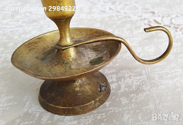 Свещник Chamberstick от 60-те години, снимка 2 - Други ценни предмети - 55157853