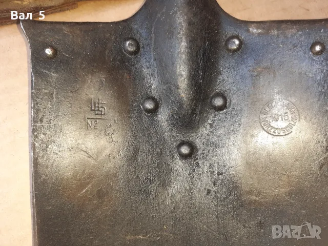 Военна лопатка с носач ПСВ , 1915 - 1916 Германия Ц-во Б-я, снимка 5 - Антикварни и старинни предмети - 55325636