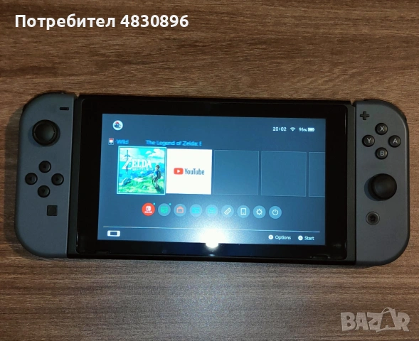 Nintendo Switch V1 + Legend of Zelda: Breath of the Wild + Чисто нов калъф, снимка 4 - Nintendo конзоли - 54586894