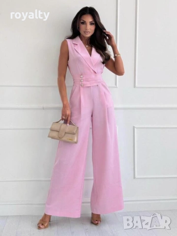 Нов Официален Розов Дамски Гащеризон 