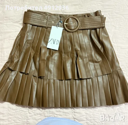 Кожена пола Zara