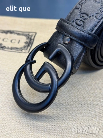 колан от естествена кожа в кутия Gucci 4см, снимка 2 - Колани - 55064679
