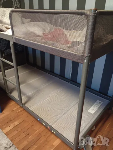 Продавам двуетажно легло Ikea - Tuffing без матраци, снимка 7 - Спални и легла - 55551559