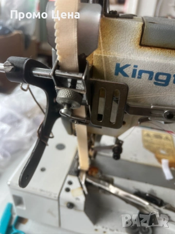 Kingtex FT6503-0-64M Професионалa Трииглена/трииглова двойно покривна шевна машина биетарка, снимка 7 - Други машини и части - 54702874