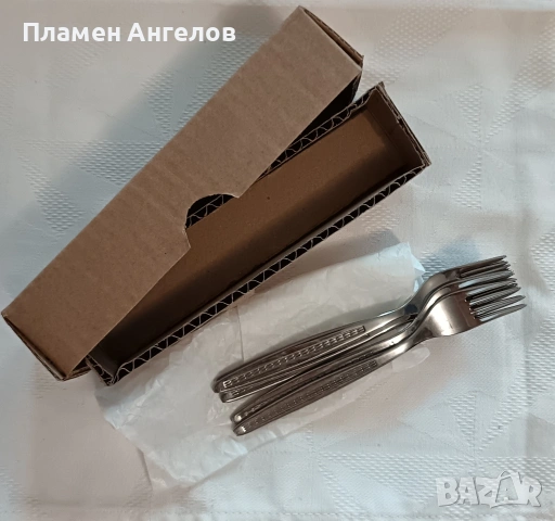 Комплект от 6 десертни вилички - "Сърп и чук" Велико Търново. , снимка 6 - Прибори за хранене, готвене и сервиране - 55127194