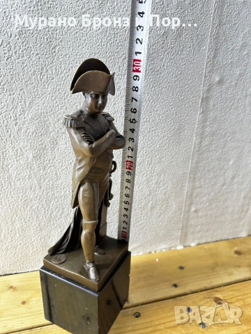 АВТЕНТИЧЕН БРОНЗ: Статуетка "Наполеон" – Émile Guillemin, Леярна "Fonderie des Bords de Seine", 2.5 , снимка 2 - Антикварни и старинни предмети - 53987033