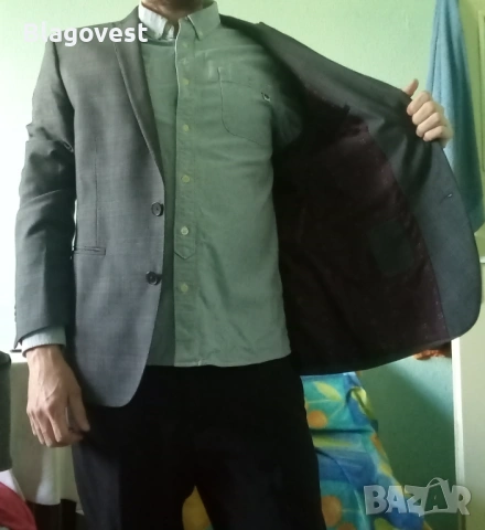 Риза, панталон, сако, обувки и шал, снимка 7 - Костюми - 54100788