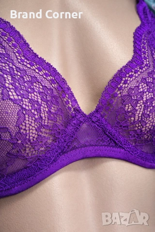 Дамски комплект бельо Hunkemöller в лилаво – сутиен 80C и долни гащи XL, снимка 4 - Бельо - 54530698