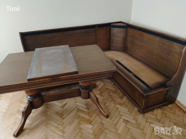 кухненски ъгъл от масив масивно дърво 