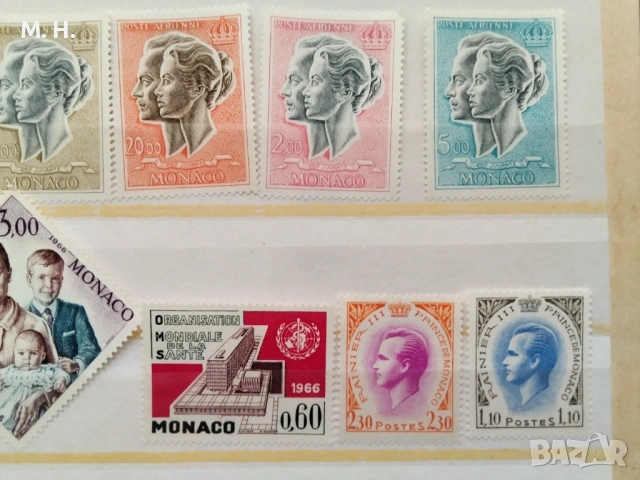 Монако 1966, снимка 3 - Филателия - 54497795