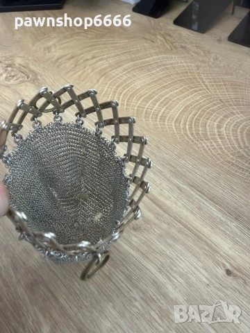Антична чанта/чанта с фина мрежеста верижка Gate-top mesh purse или Accordion-top purse, снимка 8 - Други ценни предмети - 55143164