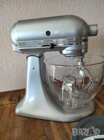 Планетарен миксер Kitchenaid/ Kitchen aid Artisan KSM150 оригинална американска версия на 110V, снимка 3 - Миксери - 55546662