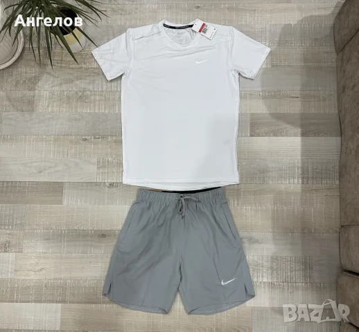 Nike Dri-FIT Running комплект – Тениска + шорти, размер L, нов с етикети