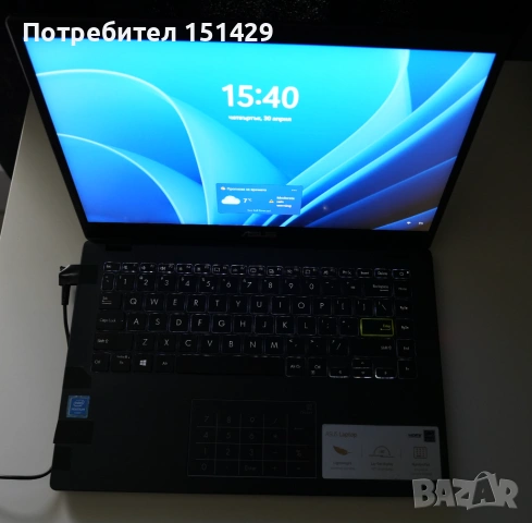 Лаптоп Асус ASUS E410M - 8GB Ram Windows 11 Pro компютър нетбук малък лаптоп, снимка 2 - Лаптопи за дома - 54367673