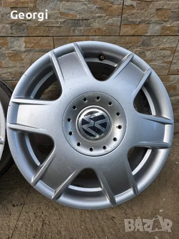 Продавам ОРИГИНАЛНИ джанти 16 ' цола 5x100 VW Bora Golf Audi a3 Leon 6 1/2,J ET42 , снимка 4 - Гуми и джанти - 55365236