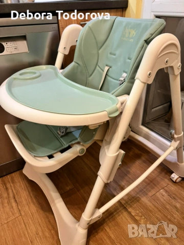 Бебешко столче за хранене Moni CHocolate, снимка 5 - Столчета за хранене - 54090268