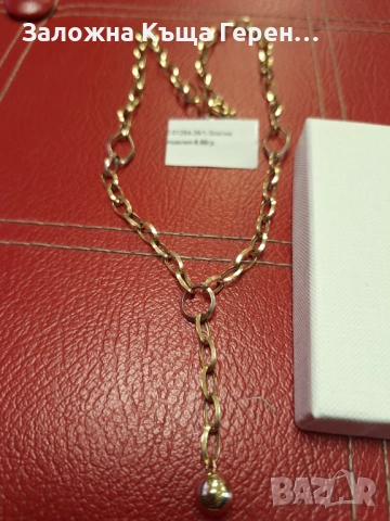 Златно колие 6,68гр  14к, снимка 2 - Колиета, медальони, синджири - 54106329