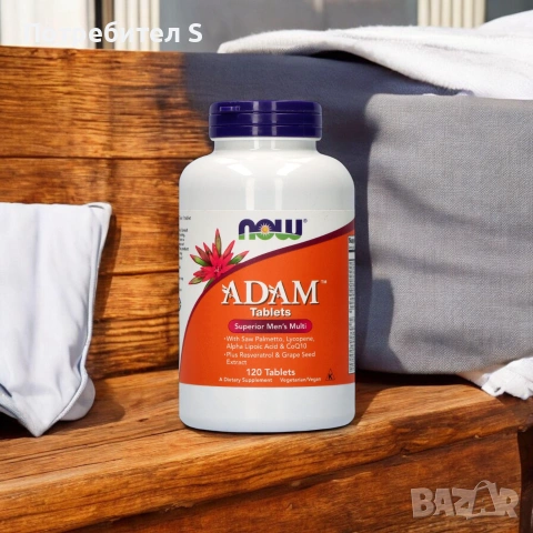 Мултивитамини за мъже NOW Foods ADAM Superior Men's Multi (120 таблетки) – Неотваряни