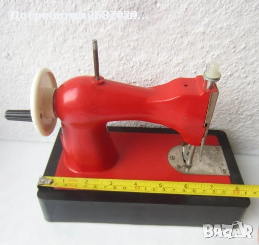 Стар двигател за шевна машина, кутия Грицнер, Руска детска шевна машина, червена, снимка 18 - Други - 38727161