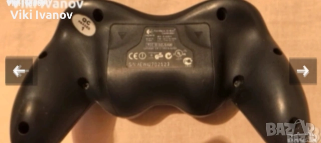Безжичен джойстик LOGITECH , снимка 2 - Клавиатури и мишки - 53970973