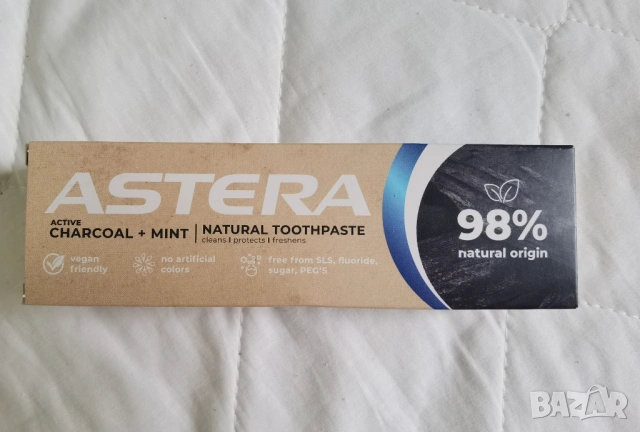 Четка и паста за зъби Колгейт и Астера с активен въглен- по 1 брой