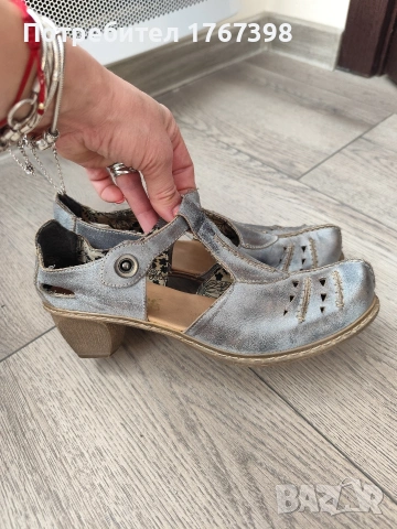 дамски обувки естествена кожа rieker 39номер