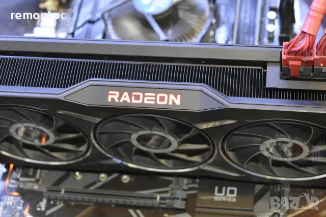 Radeon RX 6800 XT Midnight Black Edition 16 GB в кутия . Като нова . Видео карта 16 GB ., снимка 5 - Видеокарти - 55530300