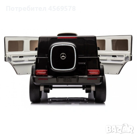 🚙 Акумулаторен джип Mercedes EQG Electric G-Class 12V с отварящи се врати меки гуми 4x4⚫️, снимка 9 - Електрически играчки - 55051280
