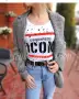 Унисекс тениска DSQUARED2 ICON | Бяла | Мъжка и дамска, снимка 2