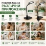 Голяма увеличителна настолна лупа с LED осветление за четене гоблени бродиране козметик лед мощна, снимка 3