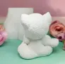 3D коте въздушна целувка силиконов молд форма свещи гипс сапун смола фондан декорация торта , снимка 3