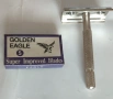 Ретро пътен комплект за бръснене с ножчета Golden Eagle, снимка 5