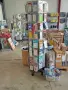 Въртящи се метални дисплеи / щендери / стелажи на колелца, перфорирани за куки (180 см) , снимка 1