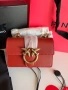 Оригинална чанта Pinko micro model в червен цвят, снимка 1