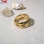Пръстен с 14К златно покритие 224926, снимка 3