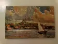 Стара пощенска картичка от Цариград 1928г, снимка 3